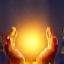 Personalized Approach Icon - hands gently cupping a glowing light